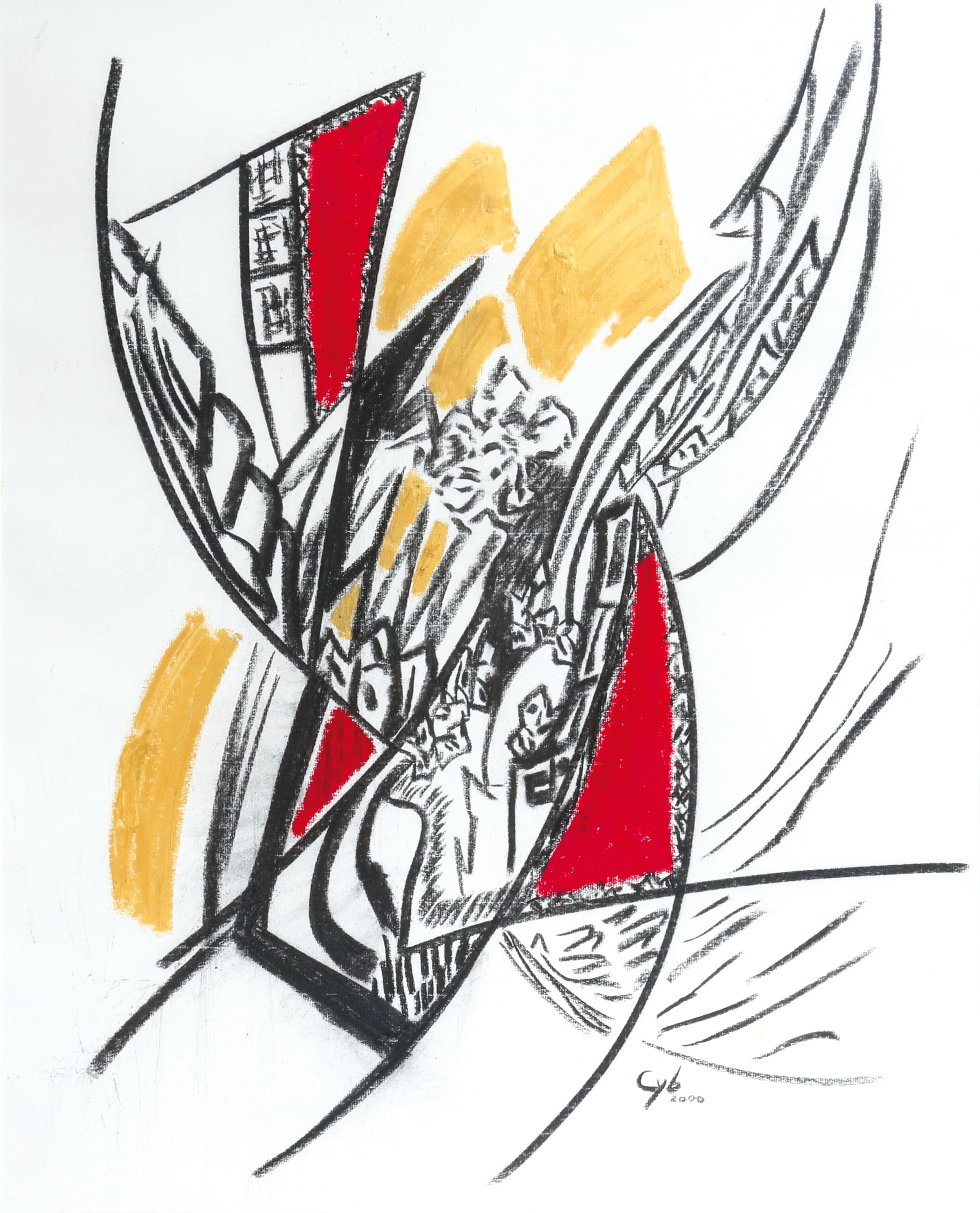 Anges, 2000, print by CYB