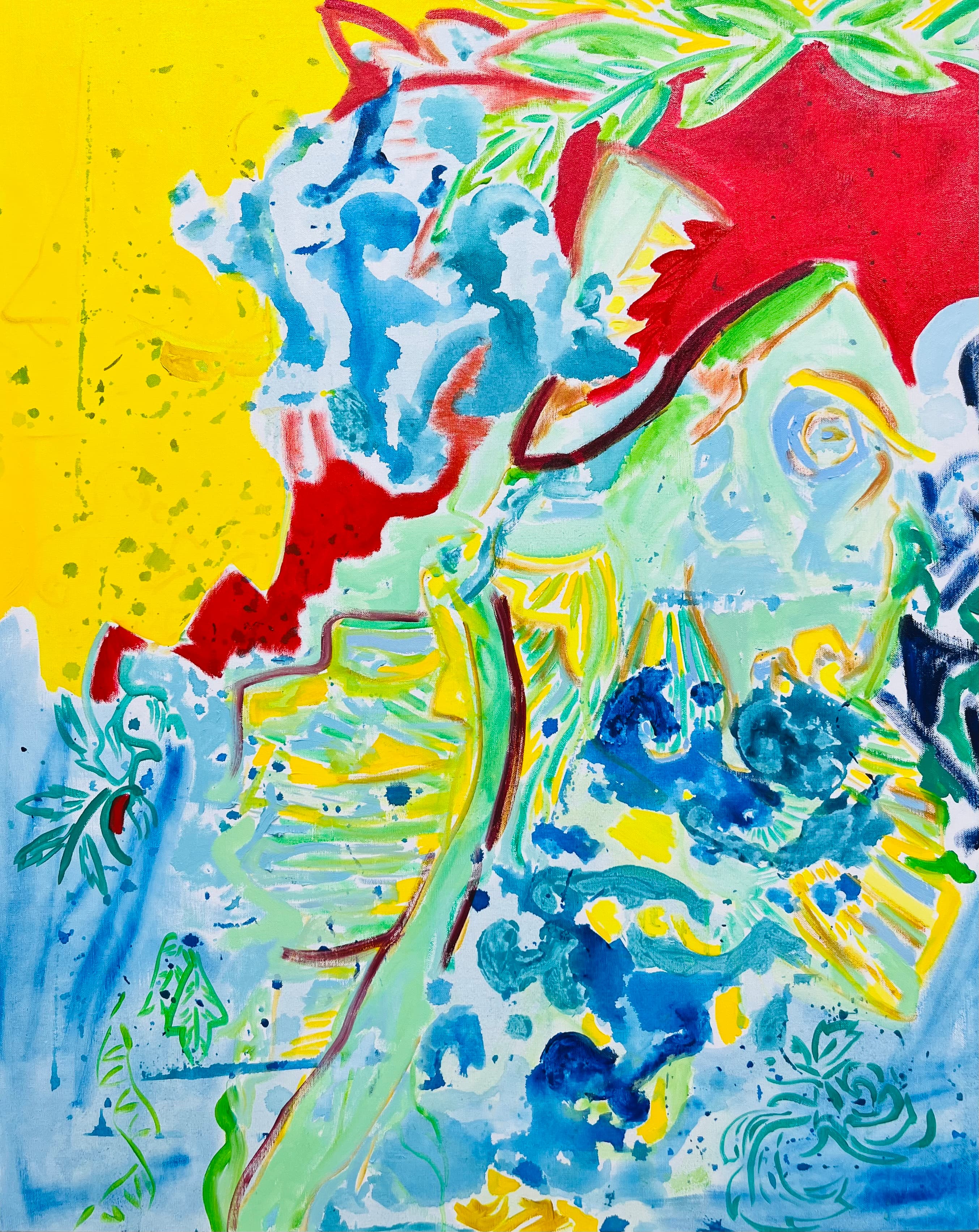 CYB — Sans titre, peinture abstraite contemporaine