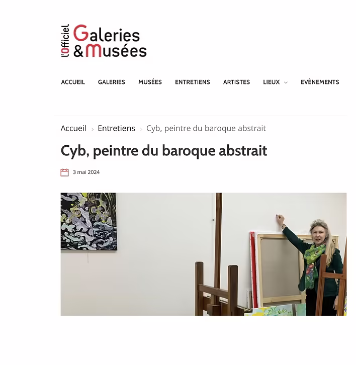 Cyb, peintre du baroque abstrait — article about CYB