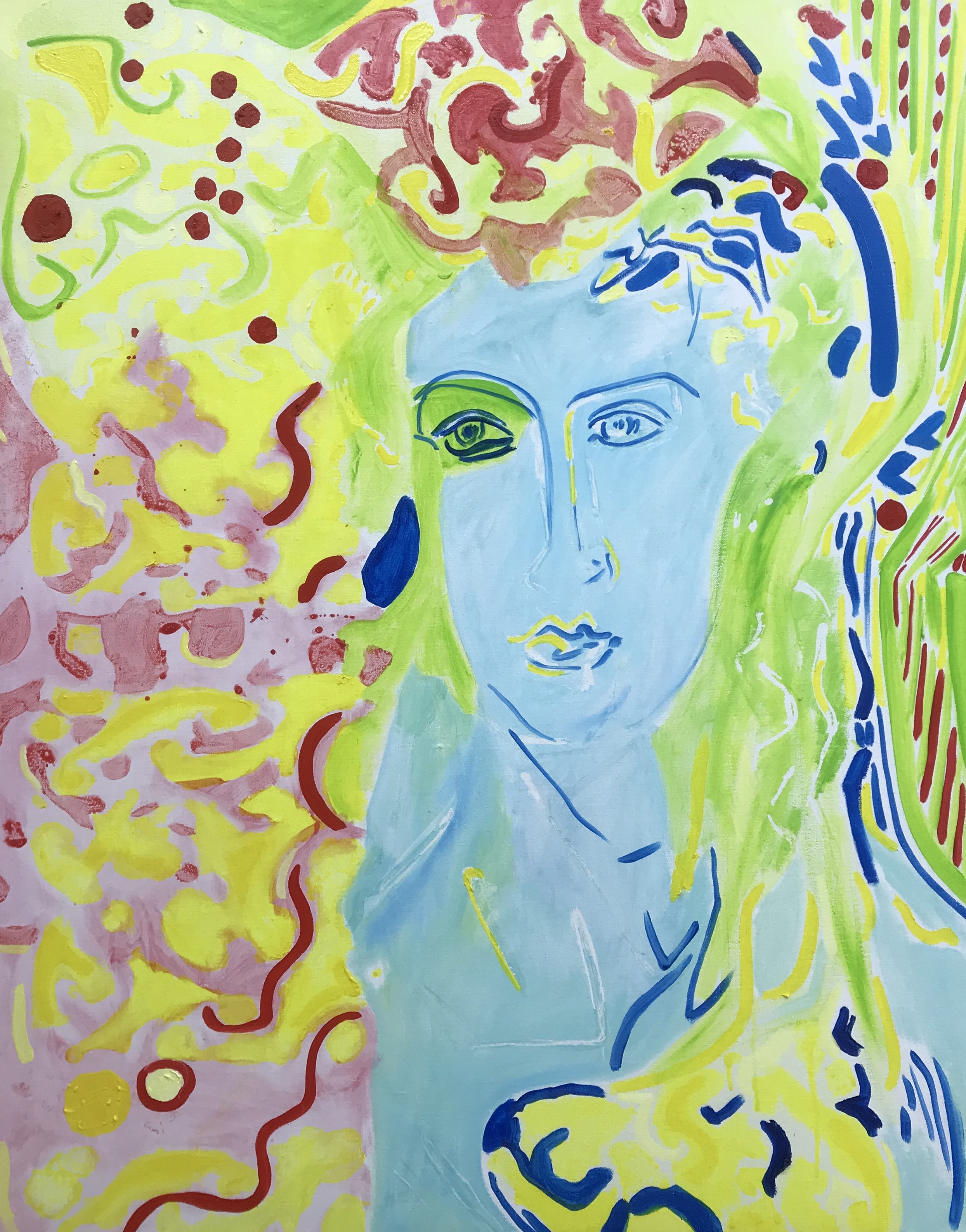 « Phrynê » — CYB, huile sur toile 92×73 cm, série Portraits, 2022