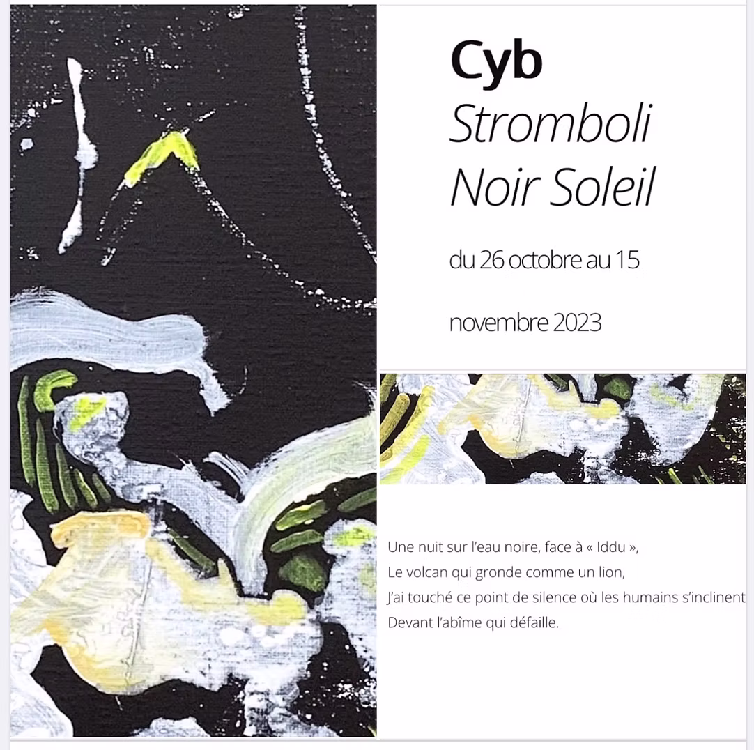 Stromboli Noir Soleil — Galerie Area Paris, exhibition by CYB at Parigi — photo 3