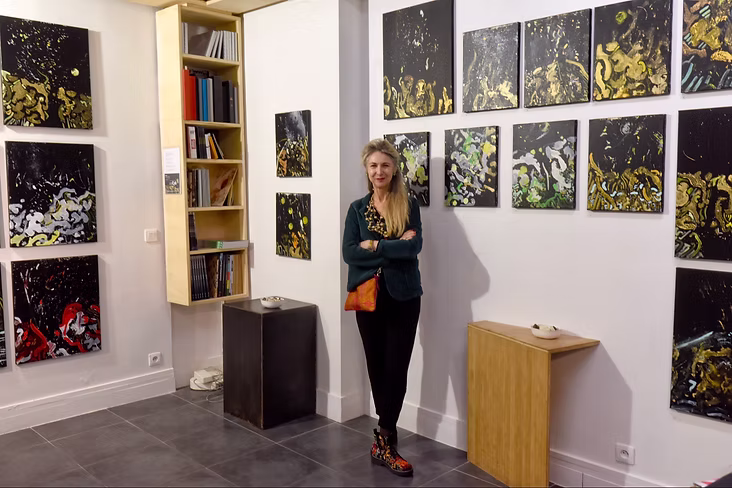 Stromboli Noir Soleil — Galerie Area Paris, exhibition by CYB at Parigi — photo 2