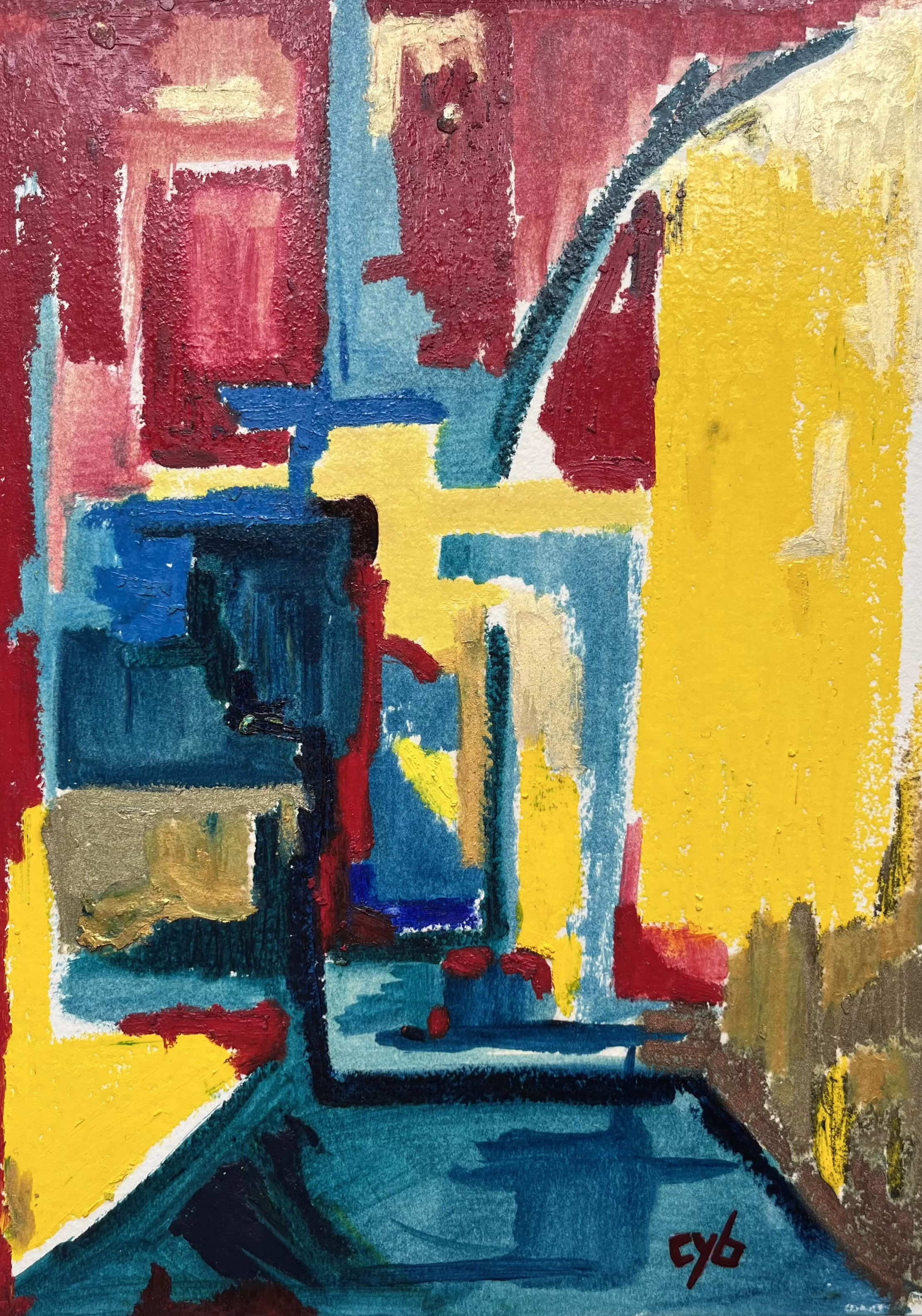 Alleyway, 1992, print by CYB