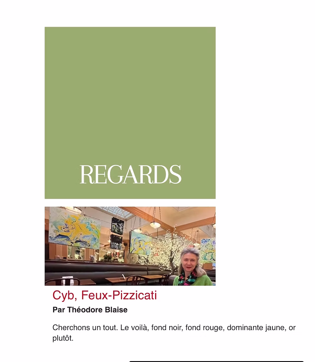 Press article about CYB, contemporary painter - 10