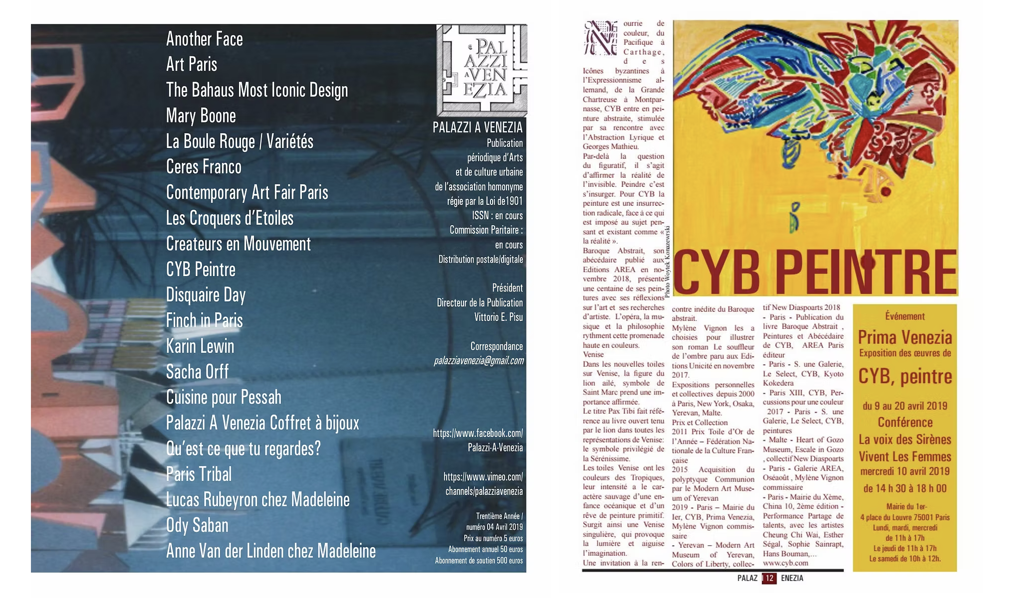 Press article about CYB, contemporary painter - 38