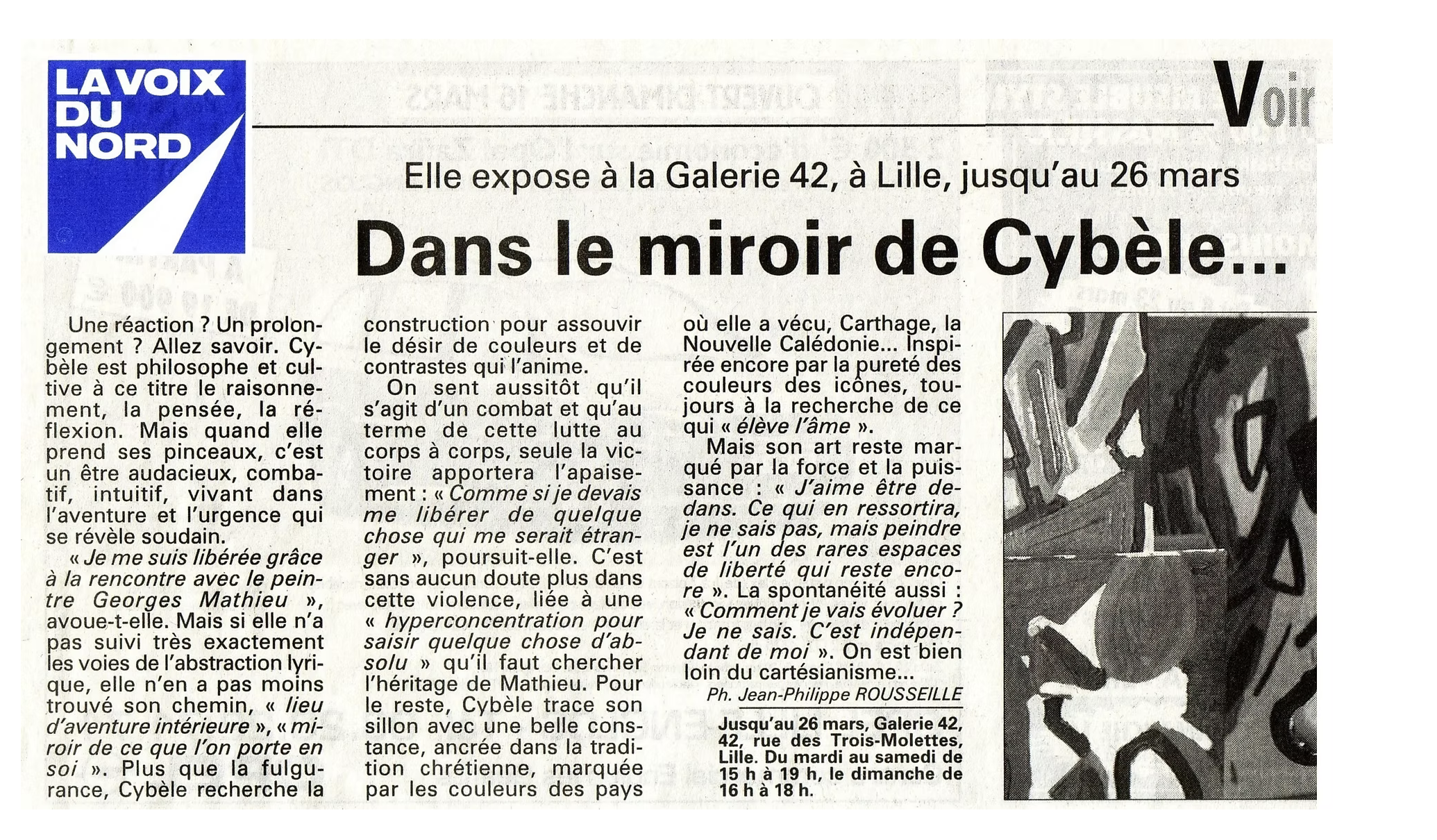Press article about CYB, contemporary painter - 47